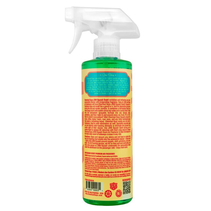 Chemical Guys AIR23516 - JDM Squash Air Freshener & Odor Eliminator16oz