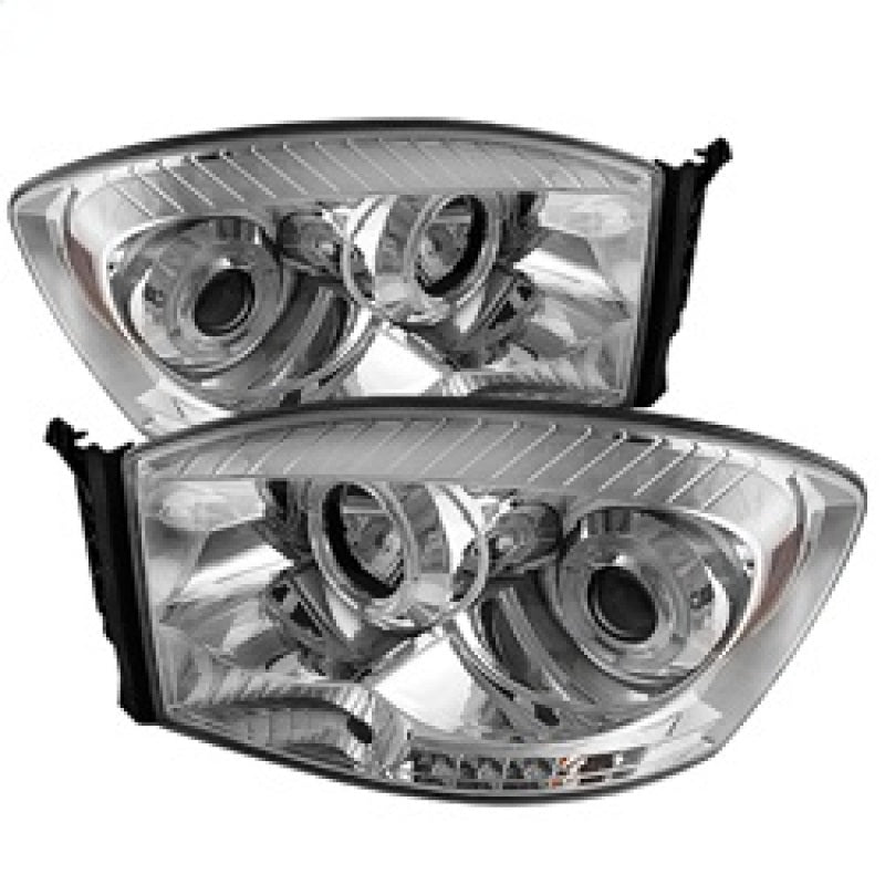 SPYDER 5010018 - Spyder Dodge Ram 1500 06-08/Ram 2500 06-09 Projector Headlights LED Halo LED Chrm PRO-YD-DR06-HL-C