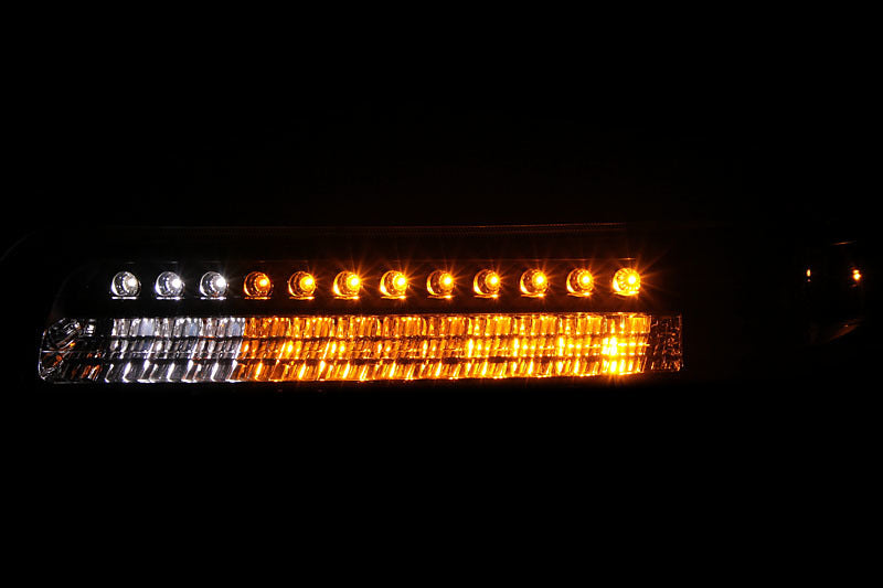 ANZO - [product_sku] - ANZO 1999-2002 Chevrolet Silverado 1500 LED Parking Lights Black w/ Amber Reflector - Fastmodz