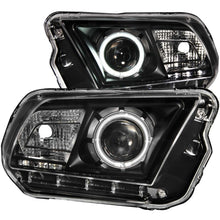 Load image into Gallery viewer, ANZO 121323 FITS: 2010-2014 Ford Mustang Projector Headlights w/ Halo Black (CCFL)