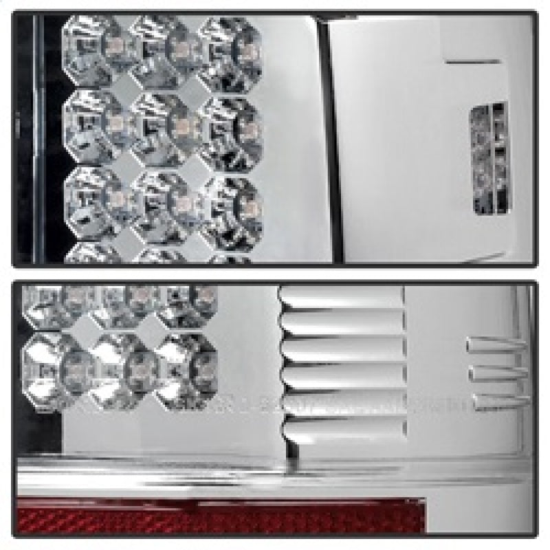 SPYDER 5003904 - Spyder Ford Super Duty 08-15 LED Tail Lights Chrome ALT-YD-FS07-LED-C