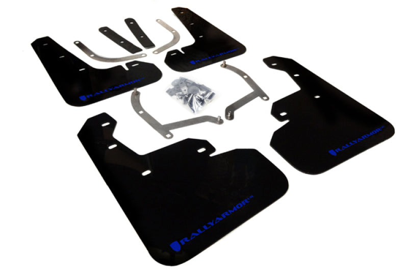 Rally Armor MF45-UR-BLK/BL FITS: 2017+ Subaru Impreza UR Black Mud Flap w/ Blue Logo