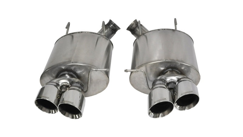 CORSA Performance 14321 FITS Corsa 13-13 Ford Mustang Shelby GT500 5.8L V8 Polished Sport Axle-Back Exhaust