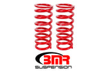 BMR Suspension SP028R - BMR 79-04 Fox Mustang Front Lowering Springs Red
