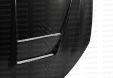 Load image into Gallery viewer, Seibon HD1011VWGTIB-DV FITS 10-11 VW Golf GTI 5K/MK6 DV Carbon Fiber Hood w/ Shaved Emblem