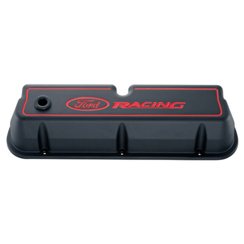 Ford Racing 302-003 FITS Logo Die-Cast Black Valve Covers
