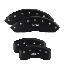 Load image into Gallery viewer, MGP 14036SCA5RD FITS 4 Caliper Covers Engraved Front &amp; Rear Gen 5/Camaro Red finish silver ch