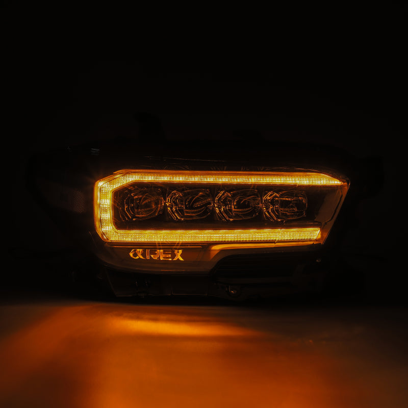 AlphaRex 880706 FITS 16-20 Toyota Tacoma NOVA LED Projector Headlights Plank Style Chrome w/Activation Light
