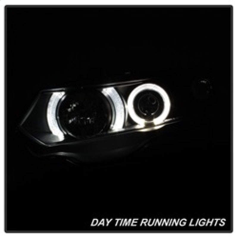 SPYDER 5010780 - Spyder Honda Civic 06-08 2Dr Projector Headlights LED Halo Black High H1 Low H1 PRO-YD-HC06-2D-HL-BK