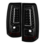 SPYDER 5081261 - Xtune Chevy Silverado 1500-2500-3500 03-06 C-Shape LED Tail Lights Black ALT-ON-CS03-G2-LED-BK