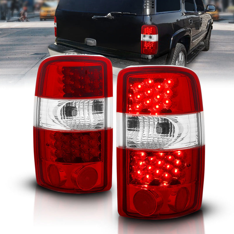 ANZO 311001 FITS 2000-2006 Chevrolet Suburban LED Taillights Red/Clear