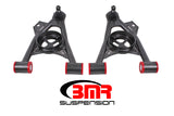 BMR Suspension AA040H - BMR 94-04 Ford Mustang Non-Adj. A-Arms Lower (Poly) w/ Spring Pocket Black Hammertone
