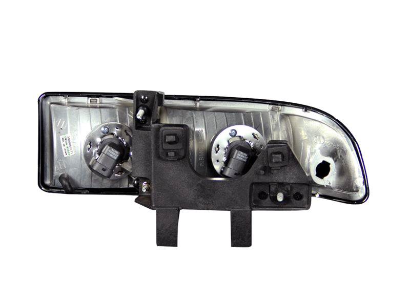 ANZO - [product_sku] - ANZO 1998-2005 Chevrolet S-10 Crystal Headlights Black - Fastmodz