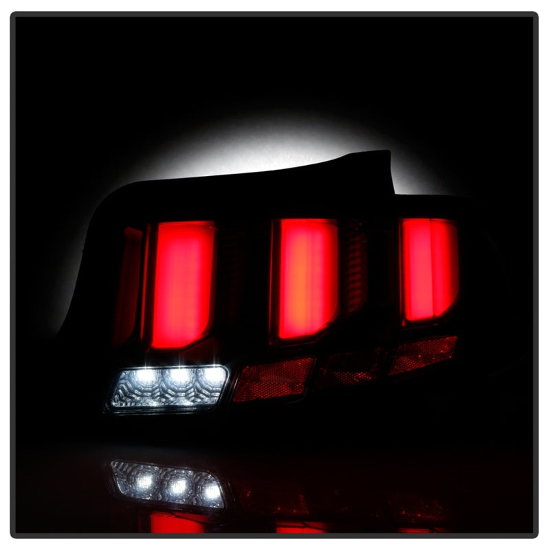 SPYDER 5085115 - Spyder 10-12 Ford Mustang Light Bar Seq Turn Signal LED Tail LightsSmoke ALT-YD-FM10-LED-SM