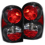 ANZO 211108 FITS: 2002-2007 Jeep Liberty Taillights Black