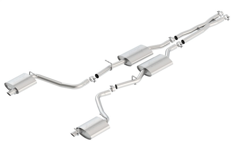 Borla 140650 - 2015 Dodge Challenger 3.6L V6 ATAK Catback Exhaust No Tips Factory Valance