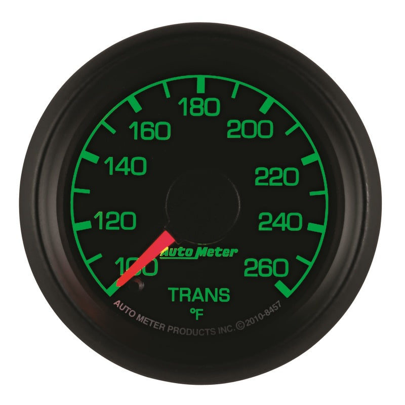 AutoMeter 8457 - Autometer Factory Match Ford 52.4mm Full Sweep Electronic 100-260 Deg F Transmission Temp Gauge