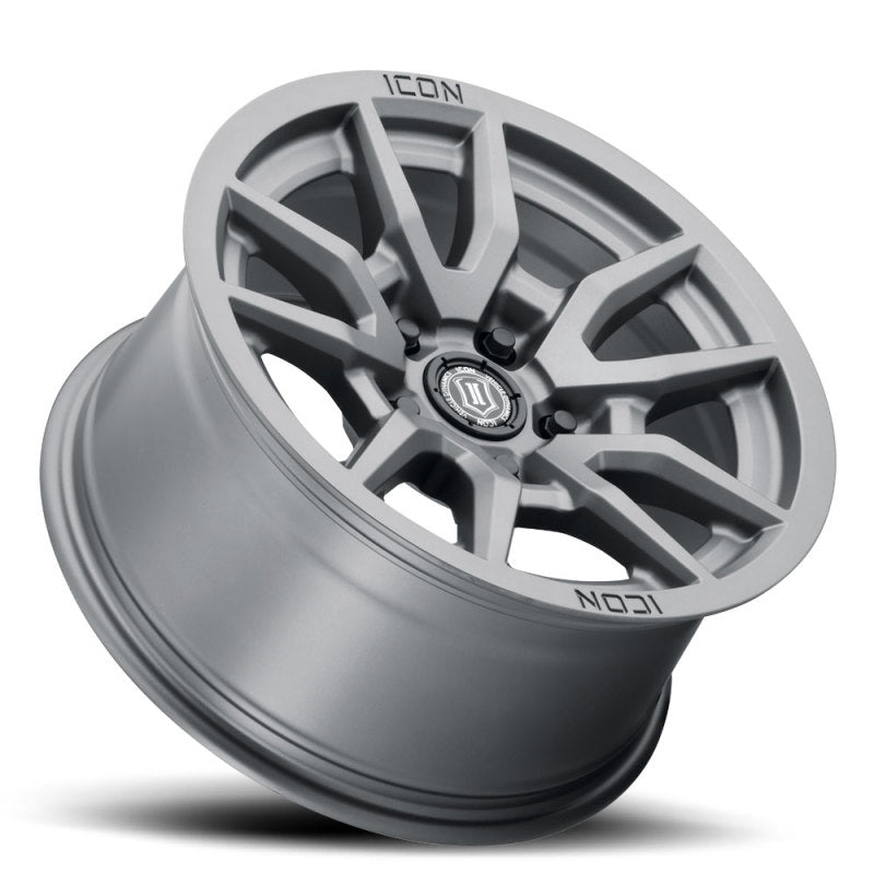 ICON 2617855557TT - Vector 5 17x8.5 5x150 25mm Offset 5.75in BS 110.1mm Bore Titanium Wheel