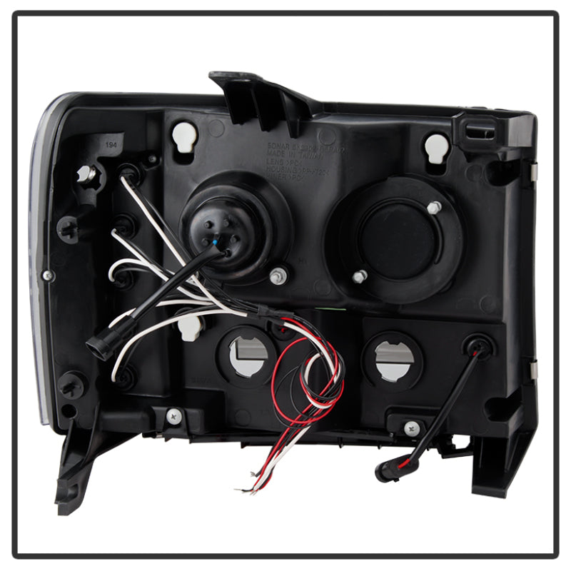 SPYDER 5010605 - Spyder GMC Sierra 1500/GMC Sierra Denali 08-13 Projector LED Halo- LED Blk PRO-YD-GS07-HL-BK