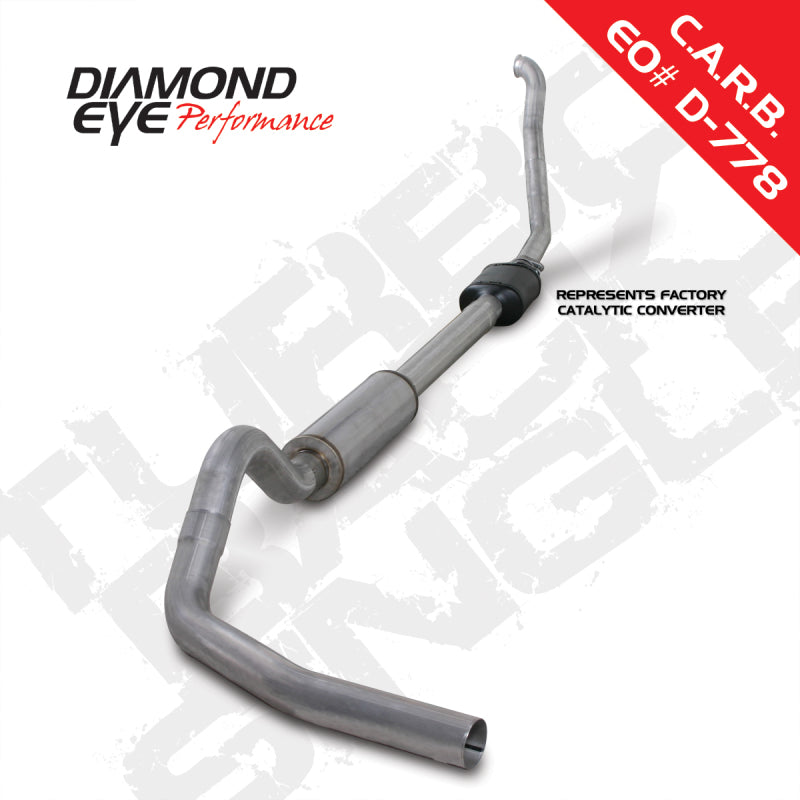 Diamond Eye Performance K4306A - Diamond Eye KIT 4in TB SGL AL: 94-97 FORD 7.3L F250/F350 PWRSTROKE NFS W/ CARB EQUIV STDS