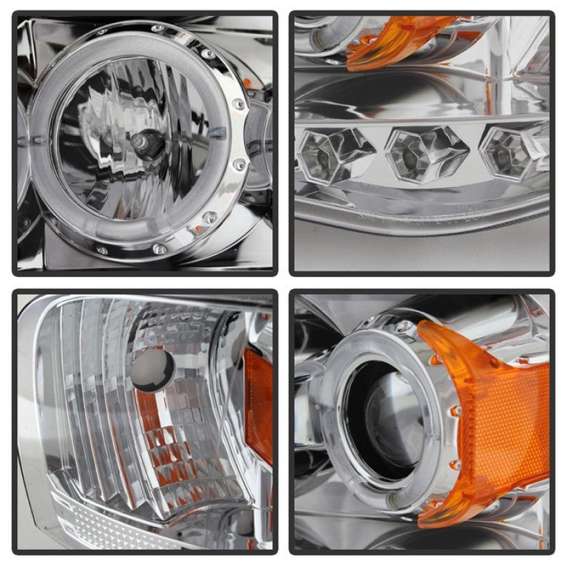 SPYDER 5009982 - Spyder Dodge Ram 1500 02-05/Ram 2500 03-05 Projector Headlights LED Halo LED Chrm PRO-YD-DR02-HL-C