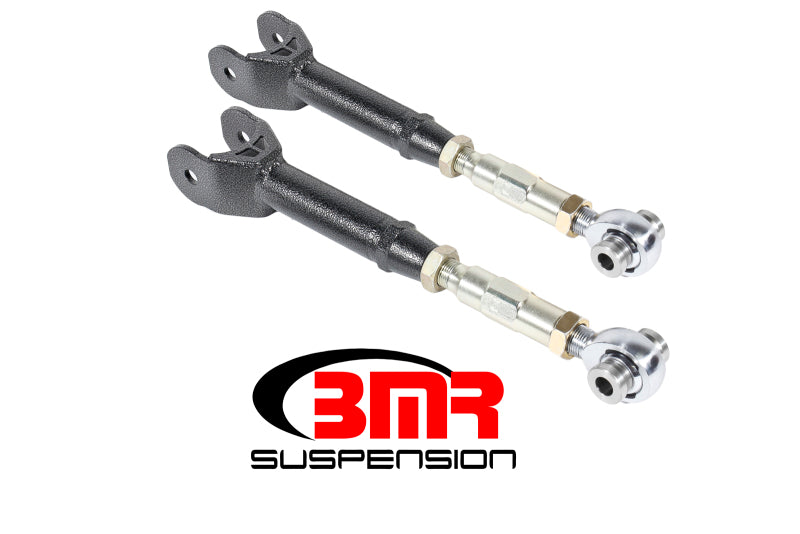 BMR Suspension UTCA063H - BMR 16-17 6th Gen Camaro Upper Control Arms On-Car Adj. Rod Ends Black Hammertone