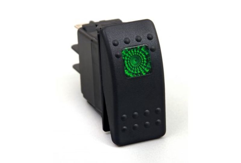 Daystar KU80012 - Rocker Switch Green Light 20 AMP Single Pole