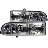 ANZO 111014 FITS: 1998-2005 Chevrolet S-10 Crystal Headlights Chrome