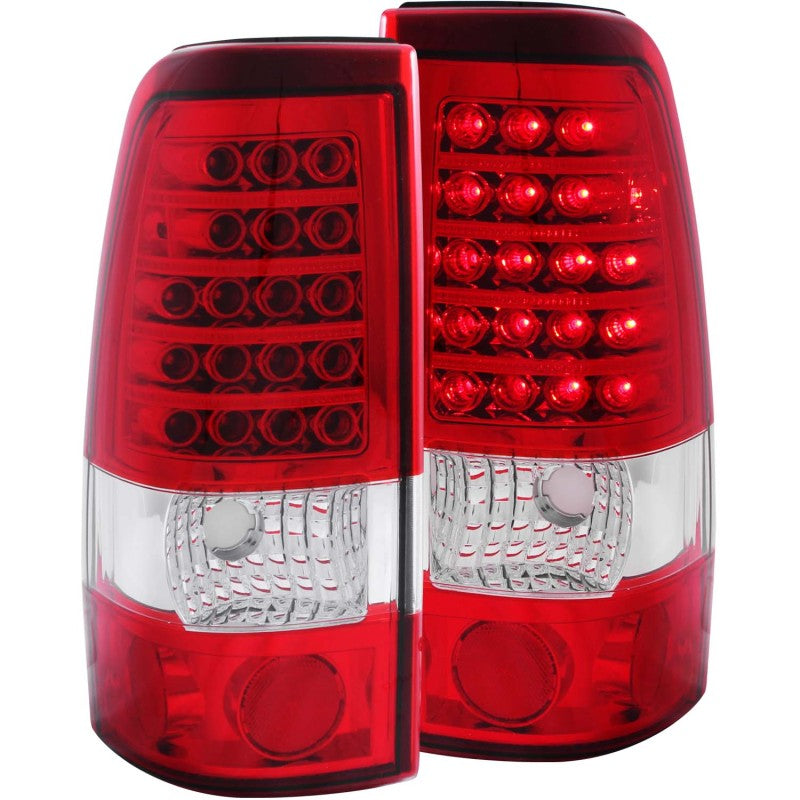 ANZO - [product_sku] - ANZO 1999-2007 Chevrolet Silverado 1500 LED Taillights Red/Clear - Fastmodz