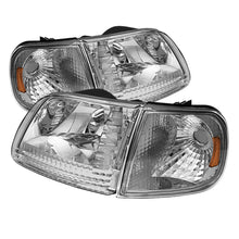 Load image into Gallery viewer, SPYDER 5070326 - Xtune Ford F150 97-03 / Expedition 97-02 Crystal Headlights w/Corner Chrome HD-JH-FF15097-SET-AM-C