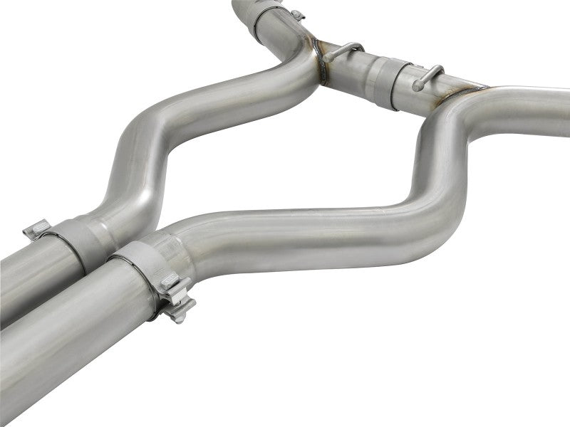 aFe 49-36448-P FITS 20-22 Audi RS6 Avant V8 4L(tt) MACH Force-Xp 3in to 2.5in 304 SS Cat-Back Exhaust w/Polished Tip