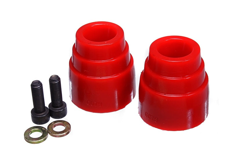 Energy Suspension 8.9104R - 1996-2009 Toyota 4Runner Rear Bump Stops (Red)