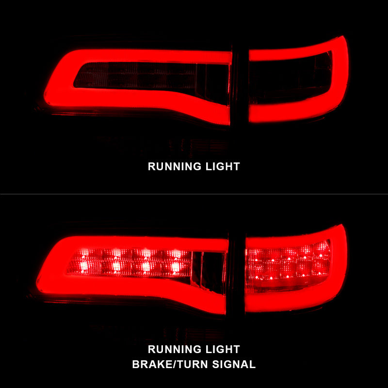 ANZO 311268 FITS 2014-2016 Jeep Grand Cherokee LED Taillights Red/Clear