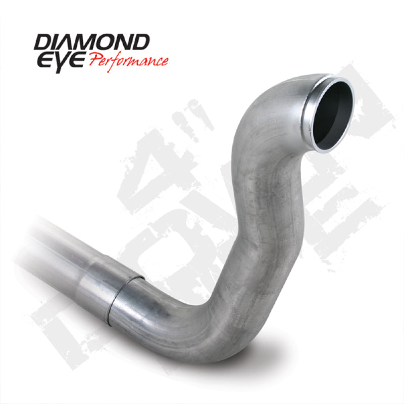 Diamond Eye Performance 220104 - Diamond Eye DWNP 4in TB SGL W/ HX40 FLANGE AL DODGE 5.9L 2500/3500 89-93 2X4 ONLY