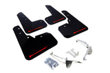 Rally Armor MF26-UR-RD/WH FITS: 13+ Subaru XV Crosstrek Red Mud Flap w/ White Logo