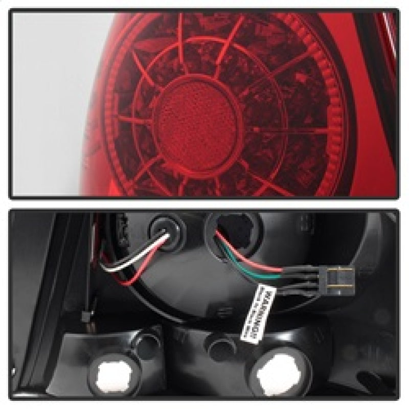 SPYDER 5085061 - Spyder 01-03 Lexus IS300 LED Tail LightsRed Clear ALT-YD-LIS300-LED-SET-RC