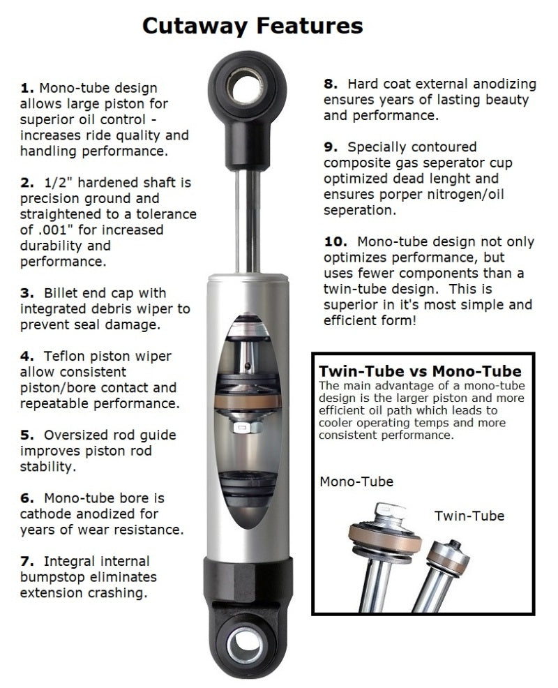 Ridetech 74-78 Mustang Rear HQ Series Shock