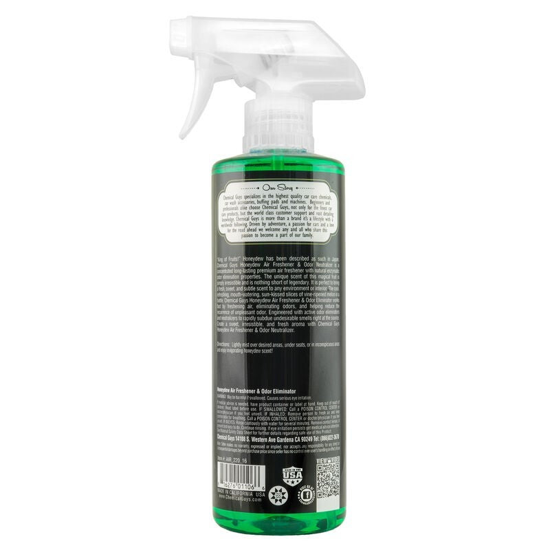 Chemical Guys AIR_220_16 - Honeydew Premium Air Freshener & Odor Eliminator16oz