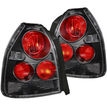 Load image into Gallery viewer, ANZO - [product_sku] - ANZO 1996-2000 Honda Civic Taillights Black - Fastmodz