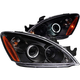 ANZO 121102 FITS: 2004-2007 Mitsubishi Lancer Projector Headlights w/ Halo Black (CCFL)