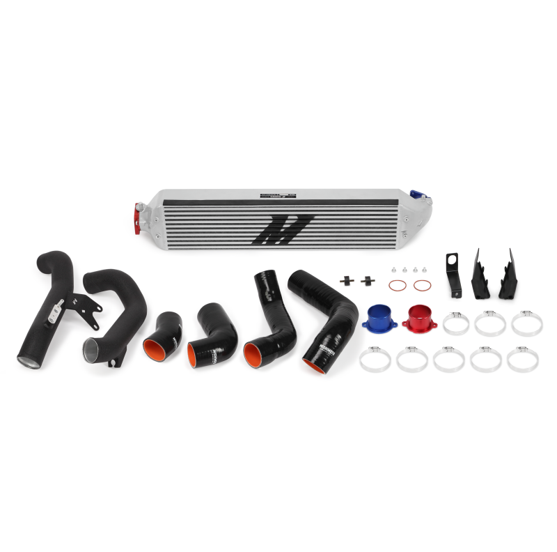 Mishimoto MMINT-CIV-16KSLWBK FITS 2016+ Honda Civic 1.5T / 2017+ Honda Civic Si Silver Intercooler Kit w/Black Pipes