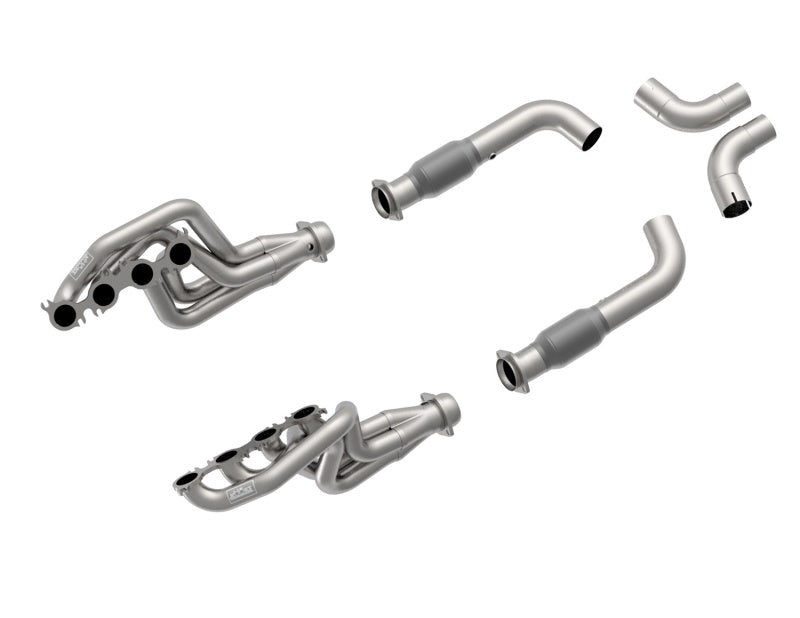 Kooks Headers 1156H630 - Kooks 2020 Mustang GT500 5.2L 2in x 3in SS Headers w/GREEN Catted Connection Pipe