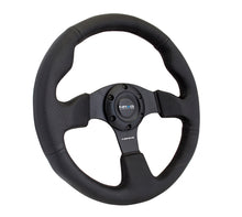 Load image into Gallery viewer, NRG Reinforced Steering Wheel (320mm) Black Leather w/Black Stitching - free shipping - Fastmodz