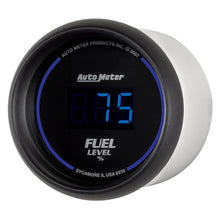 Load image into Gallery viewer, AutoMeter 6910 - Autometer Cobalt Digital 52.4mm Black Programmable Empty-Full Range Fuel Level Gauge