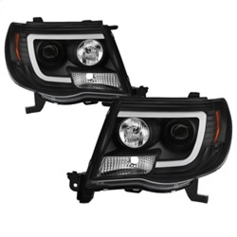 SPYDER 5084514 - Spyder Toyota Tacoma 05-11 Projector HeadlightsLight Bar DRLBlack PRO-YD-TT05V2-LB-BK