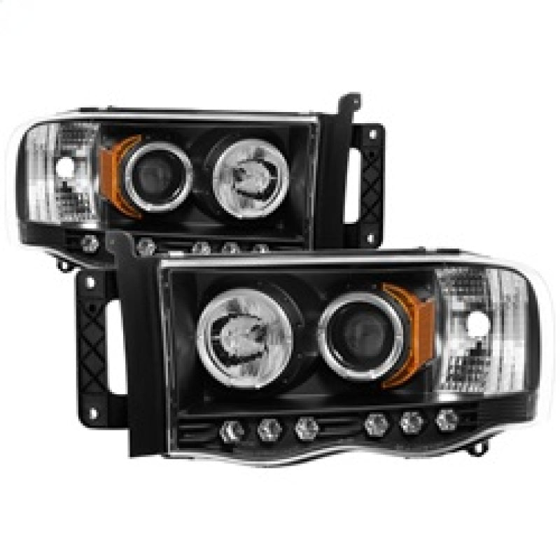 SPYDER 5009975 - Spyder Dodge Ram 1500 02-05/Ram 2500 03-05 Projector Headlights LED Halo LED Blk PRO-YD-DR02-HL-BK