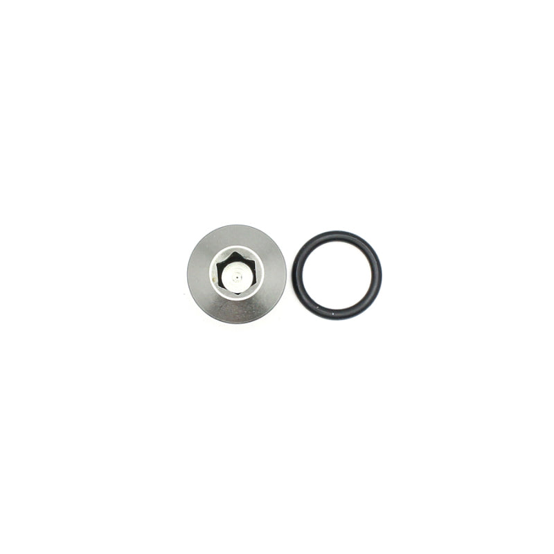 DeatschWerks 6-02-0717-B FITS 6AN ORB Male Plug Low Profile Internal Allen/Hex (Incl O-Ring)Anodized Matte Black