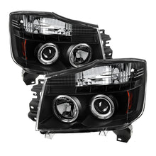 Load image into Gallery viewer, SPYDER 5011572 - Spyder Nissan Titan 04-14/Armada 04-07 Projector Headlights LED Halo LED Blk PRO-YD-NTI04-HL-BK