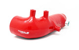 Torque Solution TS-SU-463RD - Turbo Inlet Hose Black: 02-07 Subaru WRX/04-18 STI/05-09 Legacy GT/04-13 FTX Red