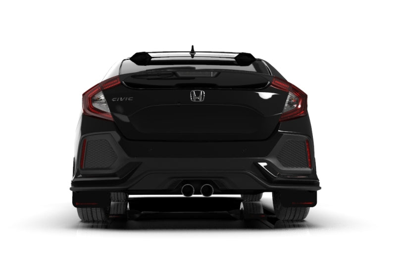 Rally Armor MF51-UR-BLK/RD FITS: 17-19 Honda Civic Sport Touring UR Black Mud Flap w/ Red Logo